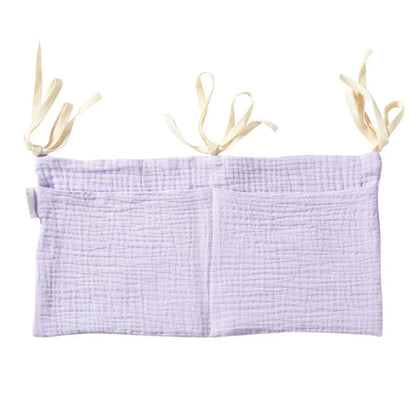 Crib Organizer Hanging Storage Bag 2 Pockets