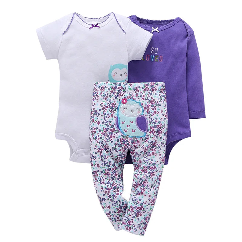 Baby Boy bodysuits Clothes Short Sleeved Bodysuits