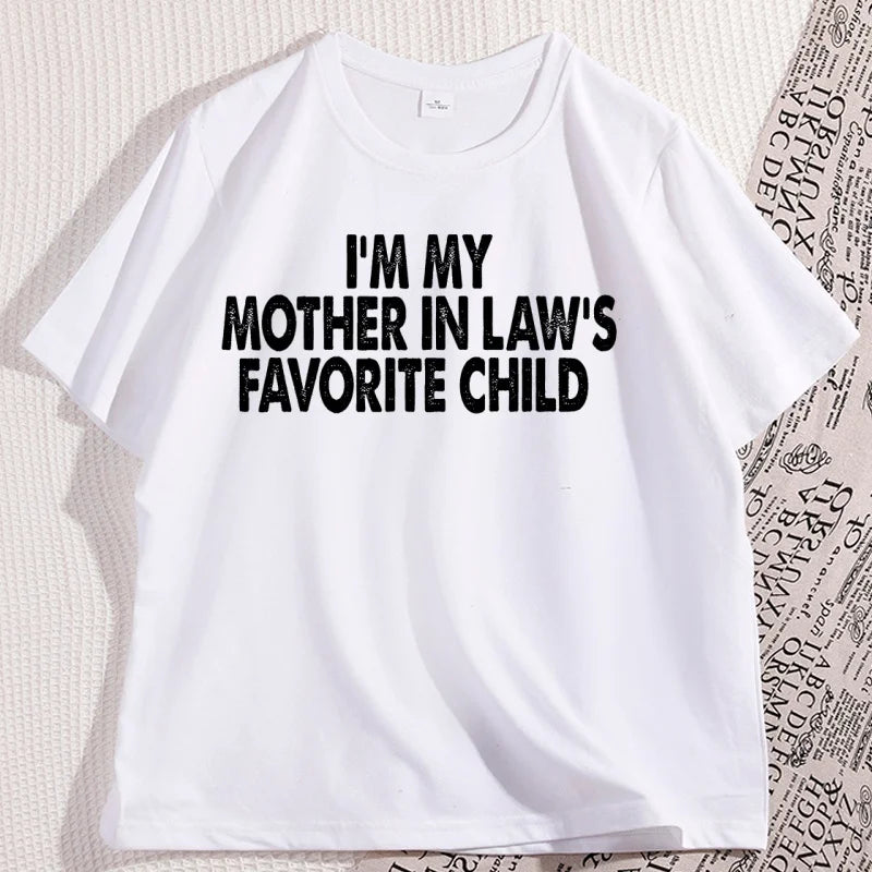 Funny Mother-In-Law Graphic T-Shirt Cotton