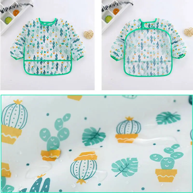 Waterproof Long Sleeve Art Smock Bib 1-3Y