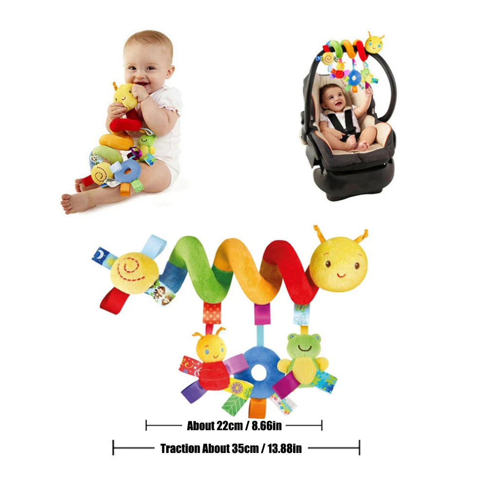 Colorful Label Crib Hanging Comfort Toy 0-24M Kids