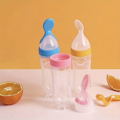 7PCS Feeding Set Silicone Bottles Feeder