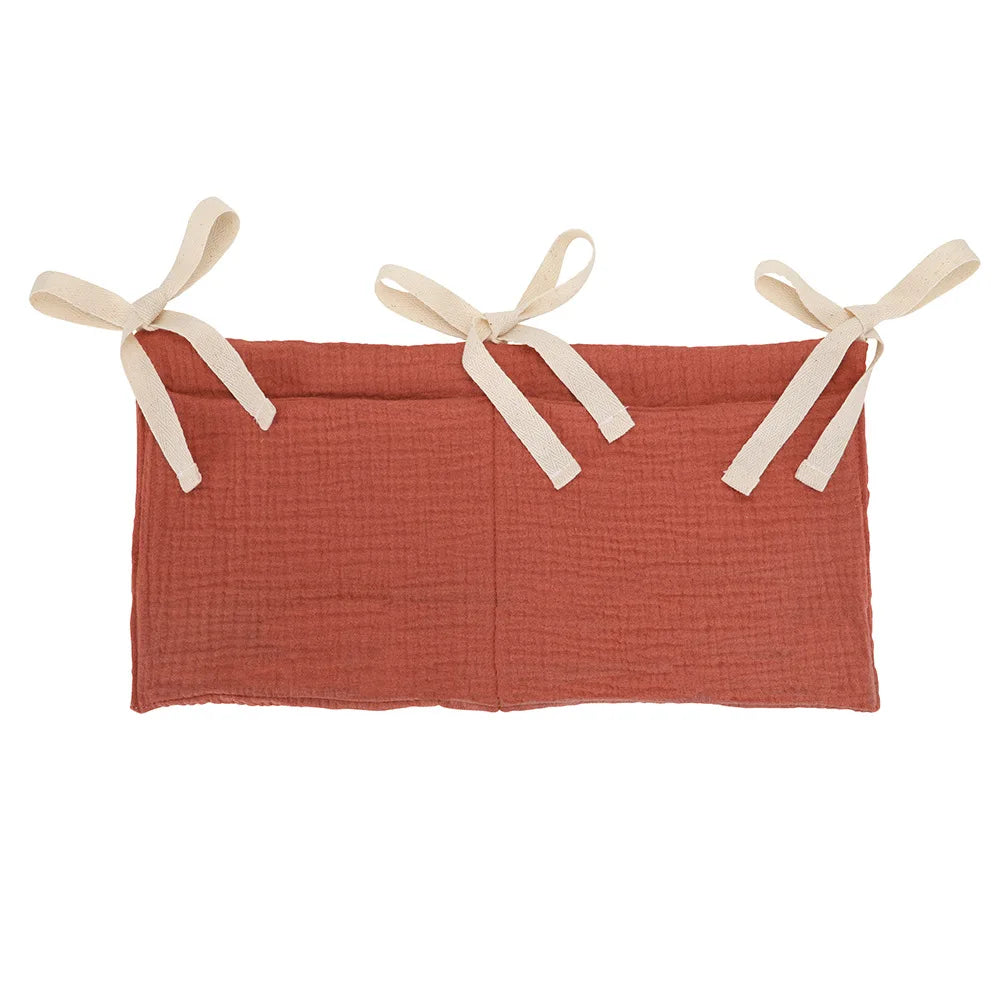 Crib Organizer Hanging Storage Bag 2 Pockets