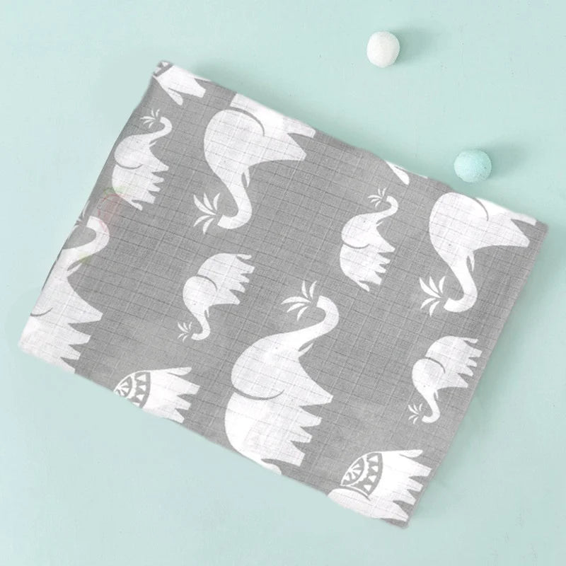 Dual Layer Muslin Swaddle Blanket 110cm 4-Pack