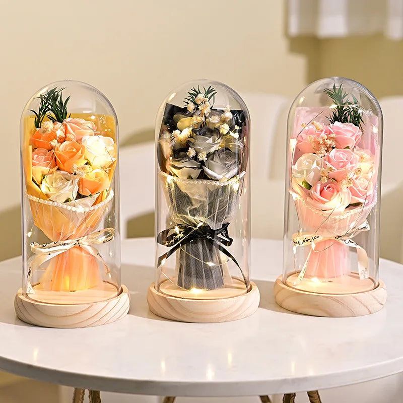 Eternal Dried Flower Soap Rose Gift Box